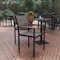 Flash Furniture Gray/Gray Faux Teak Patio Chair with Arms SB-CA108-WA-GRY-GG - alternate 1
